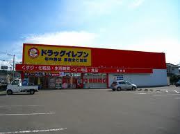 Drug store. 497m until Eleven Himegi shop