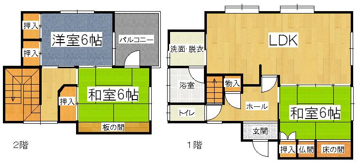 Floor plan. 11.8 million yen, 3LDK, Land area 216.86 sq m , Building area 97.94 sq m