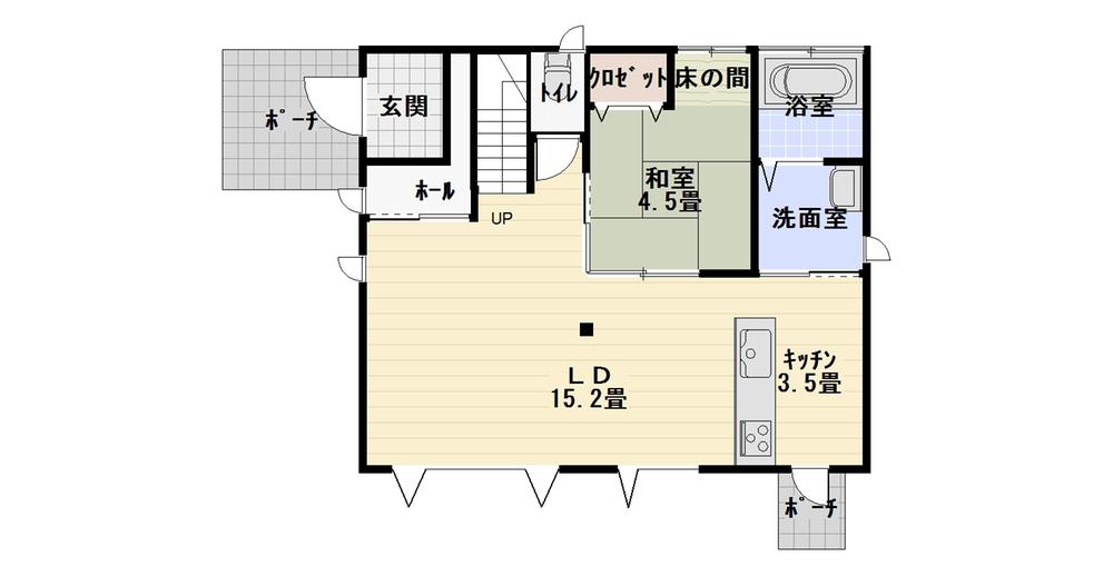 Floor plan. 25,400,000 yen, 4LDK, Land area 279.22 sq m , Building area 113.97 sq m 1F part