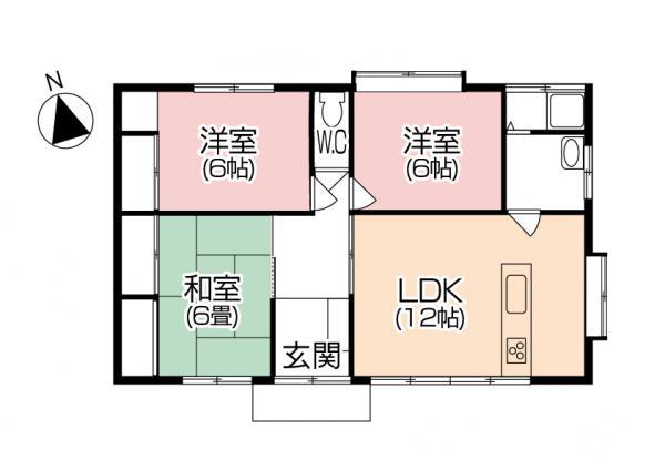 Floor plan. 7,880,000 yen, 3LDK, Land area 178.13 sq m , Is a compact floor plan is recommended for building area 80.13 sq m 2 people living ☆ Happy to be day-to-day cleaning because not too wide