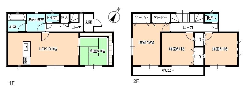 Floor plan. (3), Price 22,800,000 yen, 4LDK, Land area 152.45 sq m , Building area 91.52 sq m
