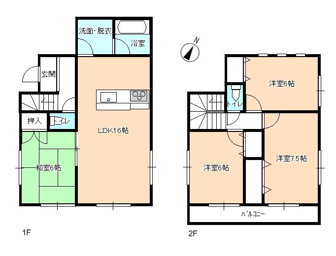 Floor plan. (1), Price 23.8 million yen, 4LDK, Land area 140.75 sq m , Building area 92.34 sq m