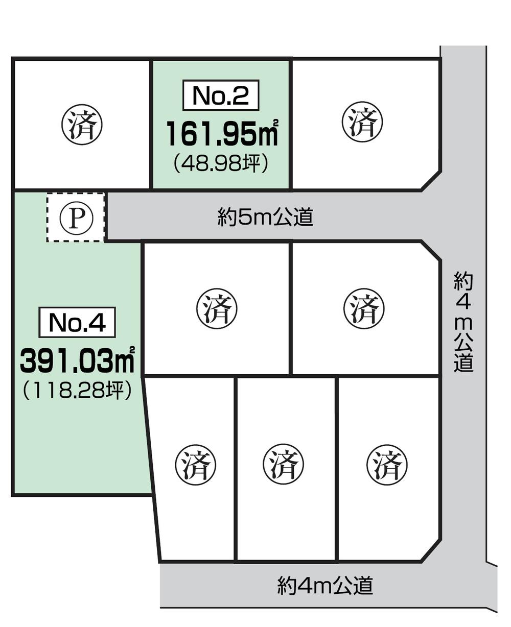 Compartment figure. Land price 10 million yen, !! For those looking for a land area 161.95 sq m wide land