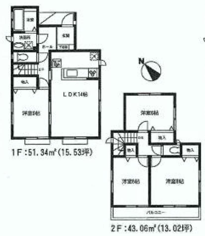 Floor plan. (1), Price 19,800,000 yen, 4LDK, Land area 111.57 sq m , Building area 94.4 sq m