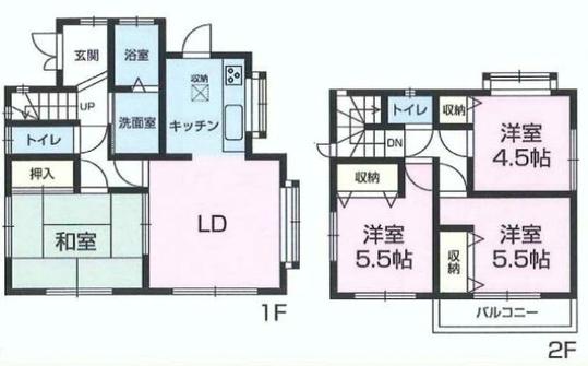 Floor plan. 14.8 million yen, 4LDK, Land area 124.23 sq m , Building area 79.91 sq m