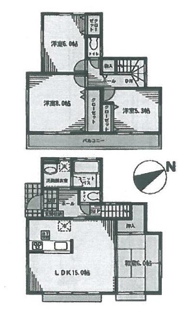 Floor plan. 20.5 million yen, 4LDK, Land area 160.03 sq m , Building area 96.88 sq m