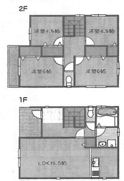 Floor plan. 14.5 million yen, 4LDK, Land area 108.53 sq m , Building area 96.89 sq m