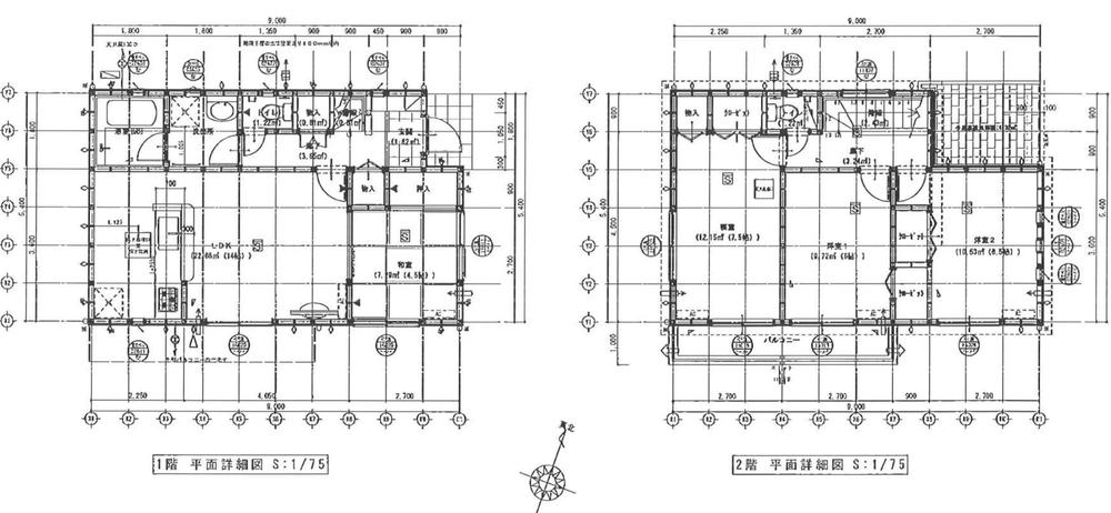 Floor plan. (2 ●), Price 18,800,000 yen, 4LDK, Land area 115.75 sq m , Building area 90.72 sq m