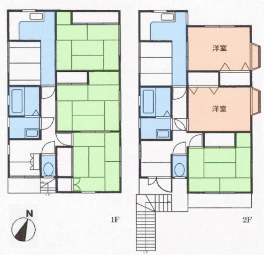 Floor plan. 24,800,000 yen, 6DK, Land area 132.27 sq m , Building area 130.83 sq m