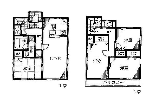 Floor plan. (1 Building), Price 26,800,000 yen, 4LDK, Land area 155.34 sq m , Building area 97.39 sq m