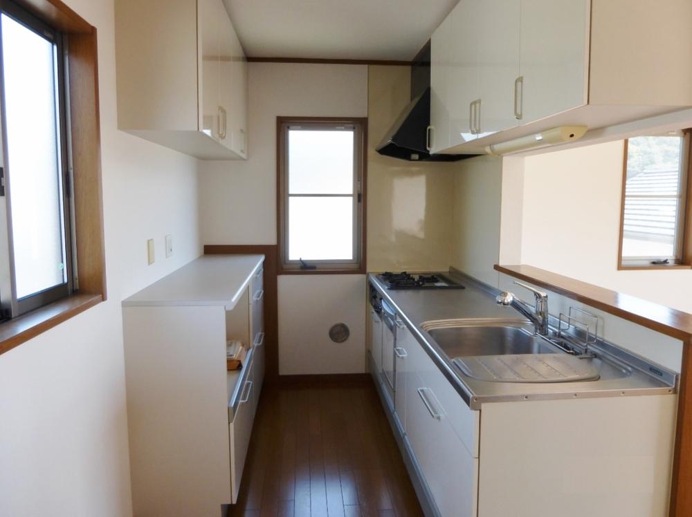 Kitchen. There are a number of dishwasher + storage