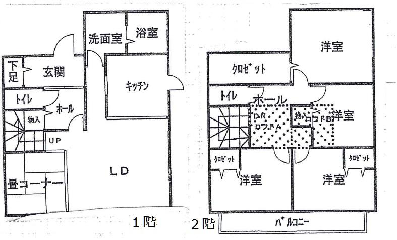 Floor plan. 22,800,000 yen, 4LDK, Land area 150.51 sq m , Building area 112.62 sq m