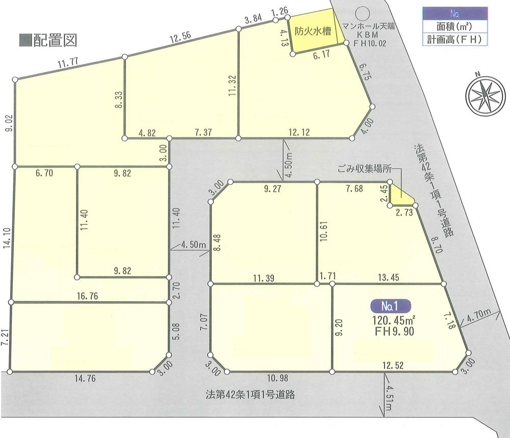Compartment figure. Land price 13.8 million yen, Land area 120.45 sq m
