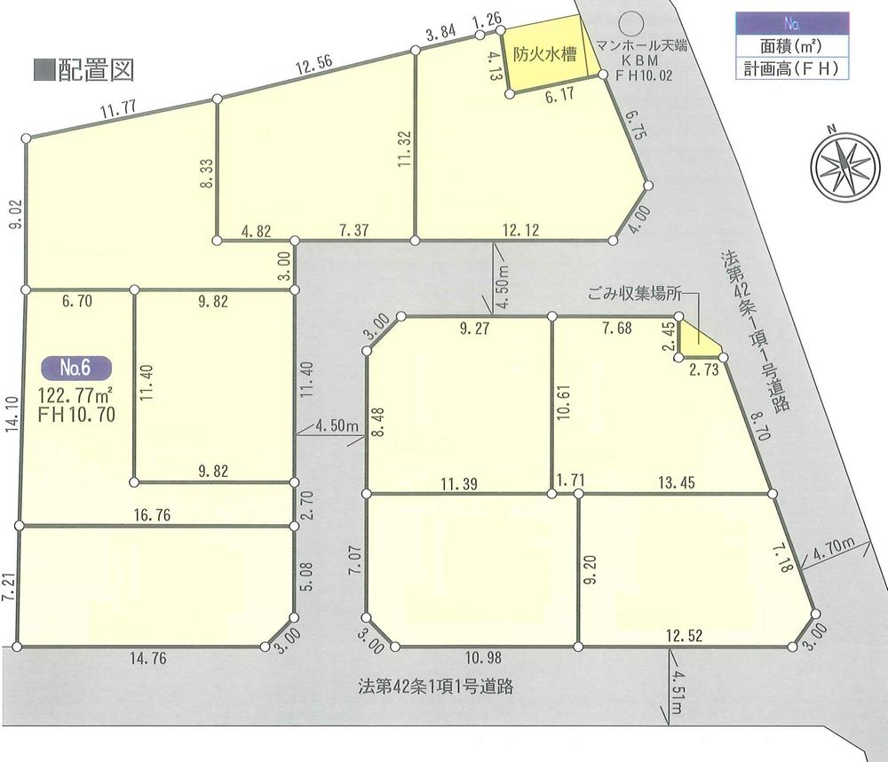 Compartment figure. Land price 10.8 million yen, Land area 122.77 sq m