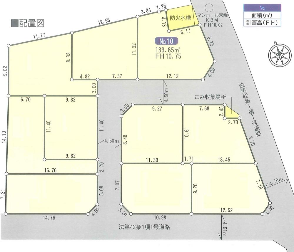 Compartment figure. Land price 12.8 million yen, Land area 133.65 sq m