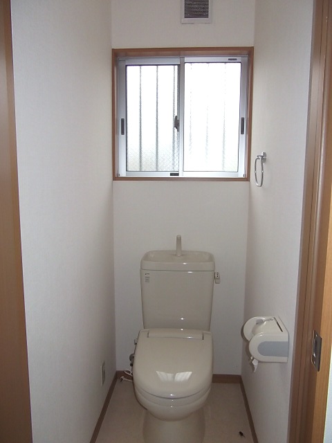 Toilet. There is a window in the toilet!