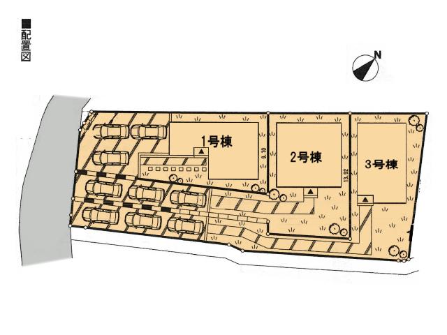 The entire compartment Figure. All building parking 3 units can be (^ O ^) is a big with a garden to the south (^ O ^)