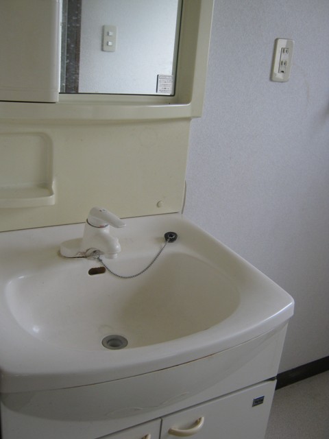 Washroom. Independent wash basin is still useful