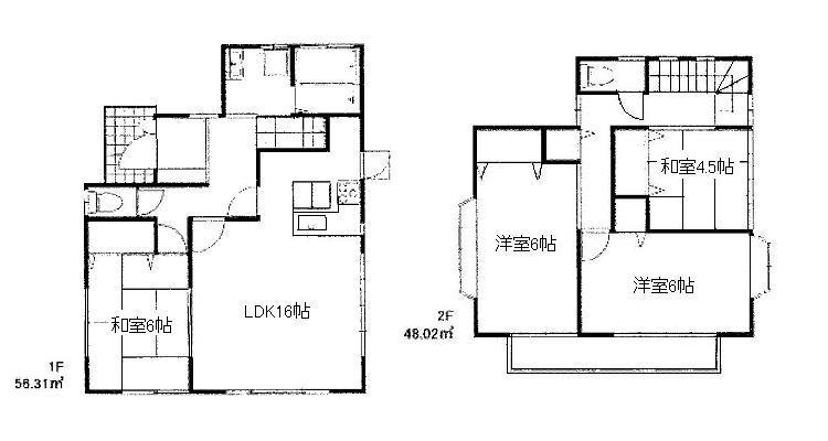 Floor plan. 16.8 million yen, 4LDK, Land area 130.87 sq m , Building area 104.33 sq m
