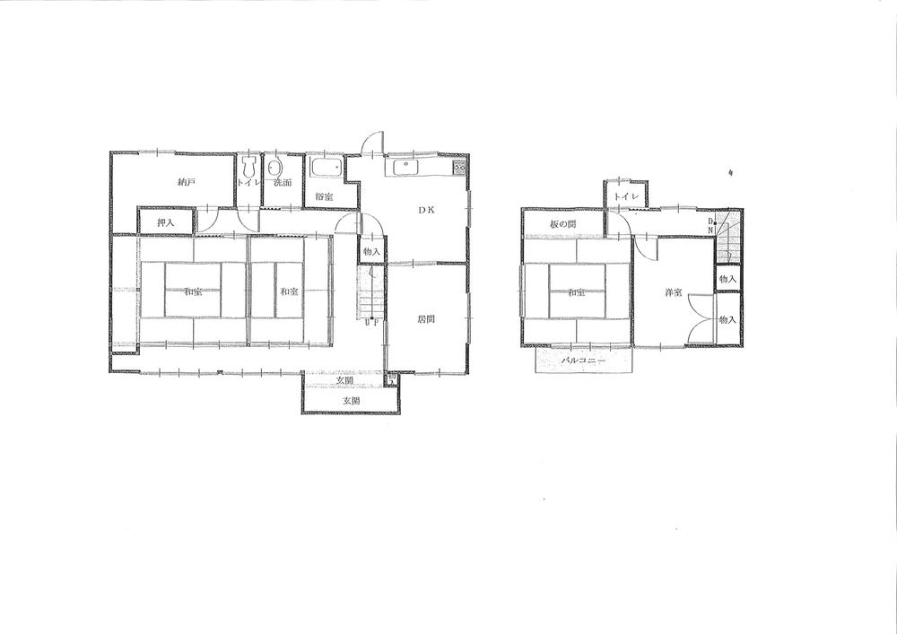 Floor plan. 13 million yen, 5DK + S (storeroom), Land area 261.31 sq m , Building area 122.6 sq m
