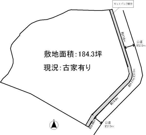 Compartment figure. Land price 20 million yen, Land area 609.3 sq m