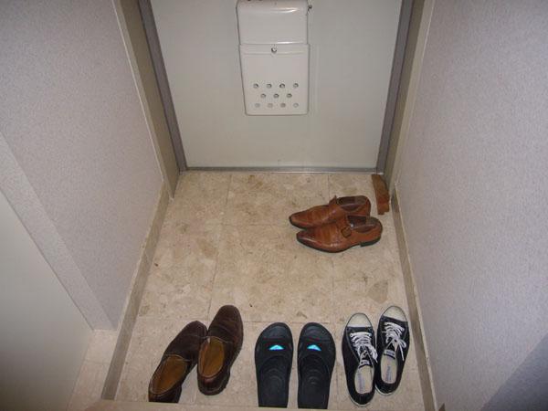 Entrance. It is a compact entrance