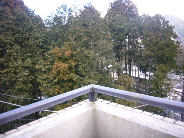 View photos from the dwelling unit. Is the view from the balcony. Hakone Tozan Railway will run in front of the eyes