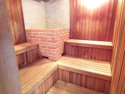 Other common areas. Sauna in the public bath