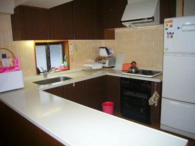 Kitchen. Easy-to-use U-shaped kitchen