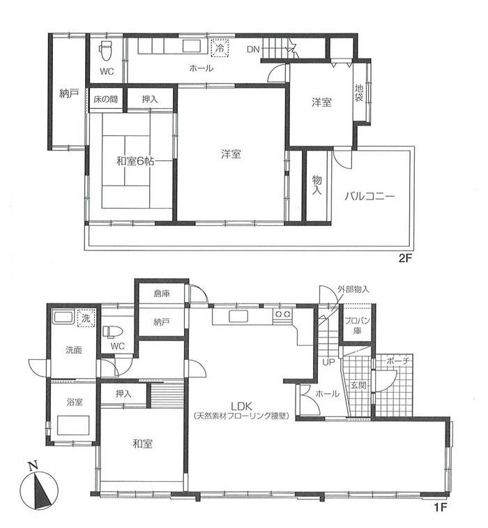 Floor plan. 42,800,000 yen, 4LDK, Land area 301.55 sq m , Building area 158.99 sq m