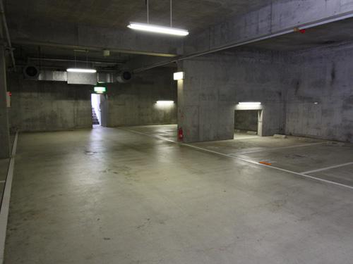 Parking lot. Common areas