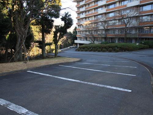 Parking lot. Common areas