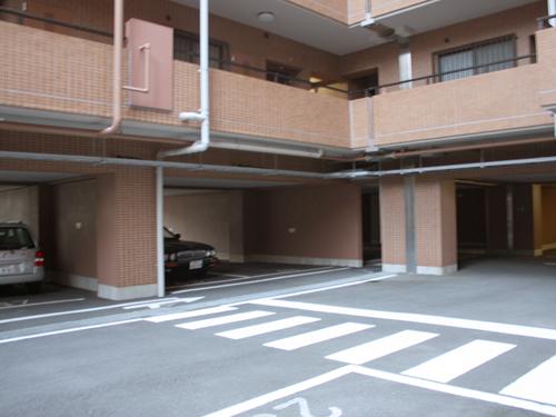 Parking lot. Common areas