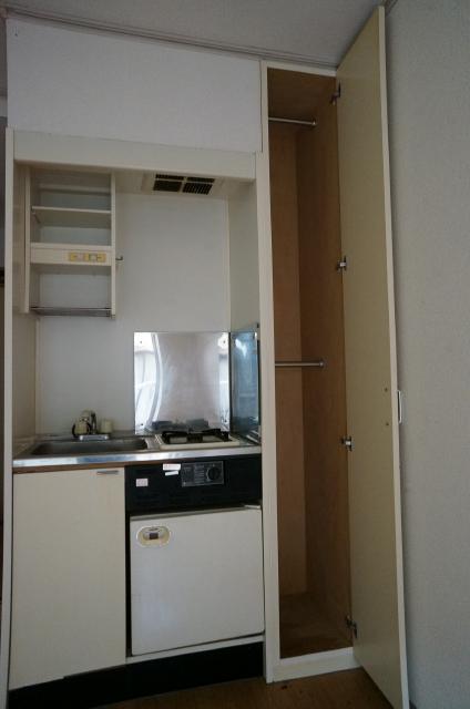 Kitchen. Very compact! With portrait of the storage! 