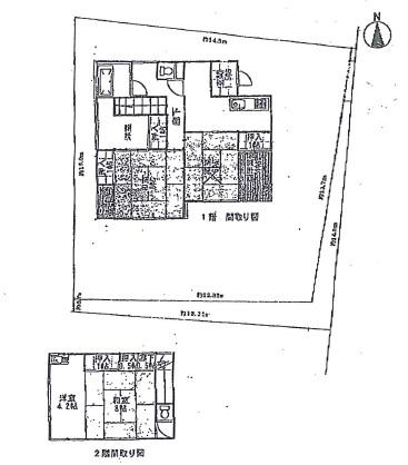 Floor plan. 7.8 million yen, 4DK + S (storeroom), Land area 196 sq m , Building area 95.83 sq m