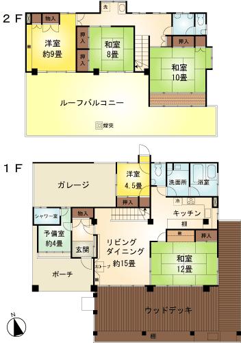 Floor plan. 60 million yen, 5LDK + S (storeroom), Land area 924 sq m , Building area 201.59 sq m