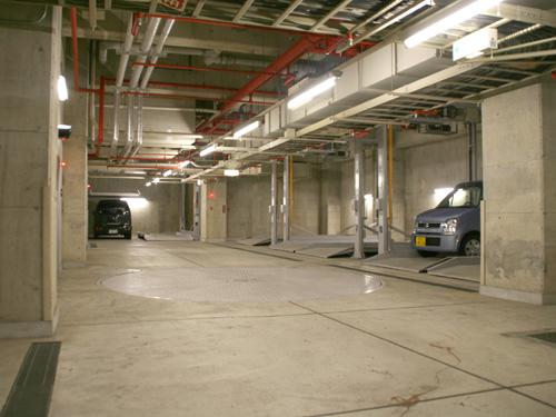 Parking lot. Common areas