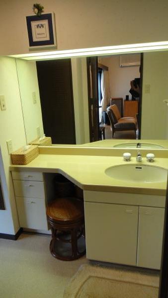 Wash basin, toilet. Room (August 2012) shooting