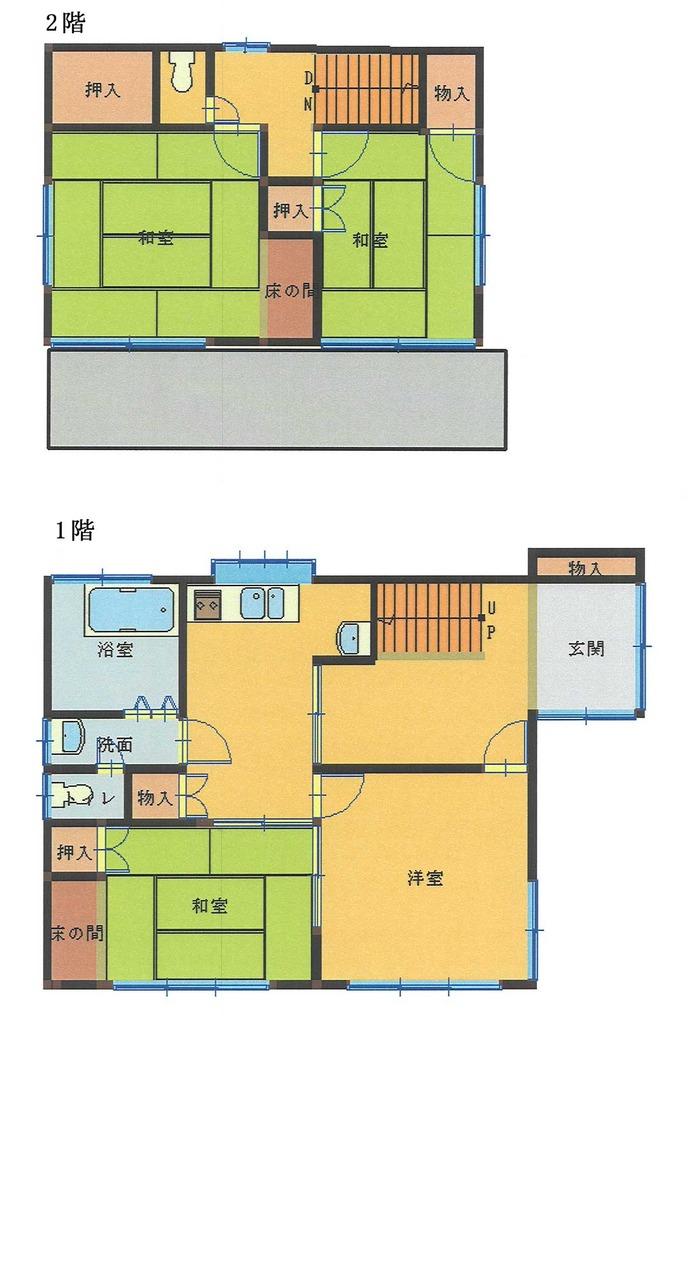 Floor plan. 10 million yen, 3LDK, Land area 205.46 sq m , Building area 93.64 sq m
