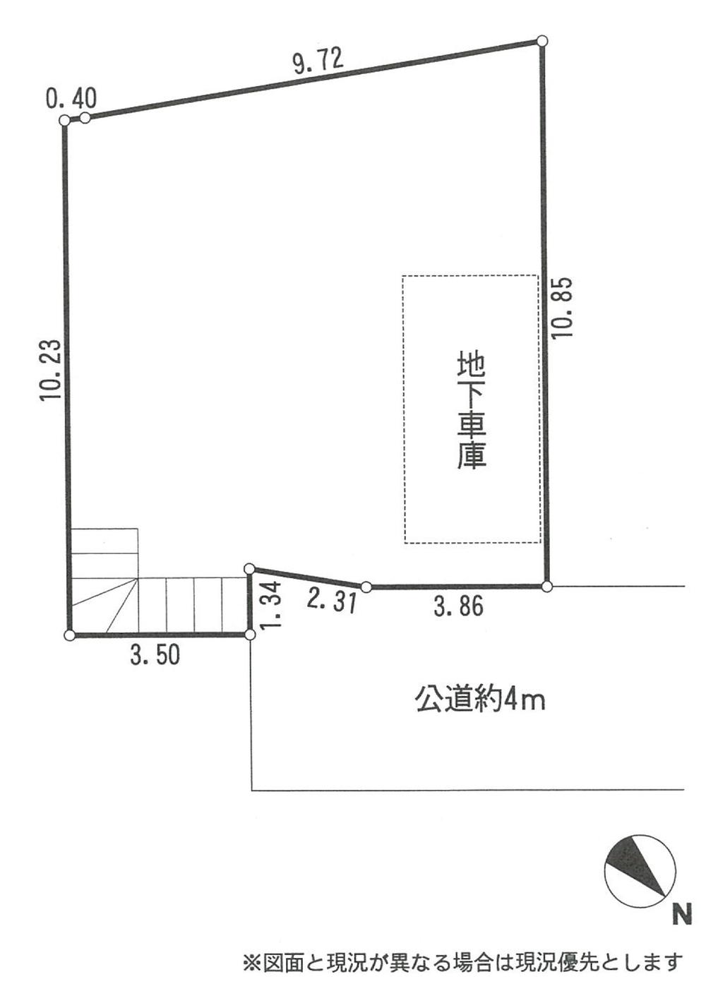 Compartment figure. Land price 4 million yen, Land area 102.2 sq m compartment view