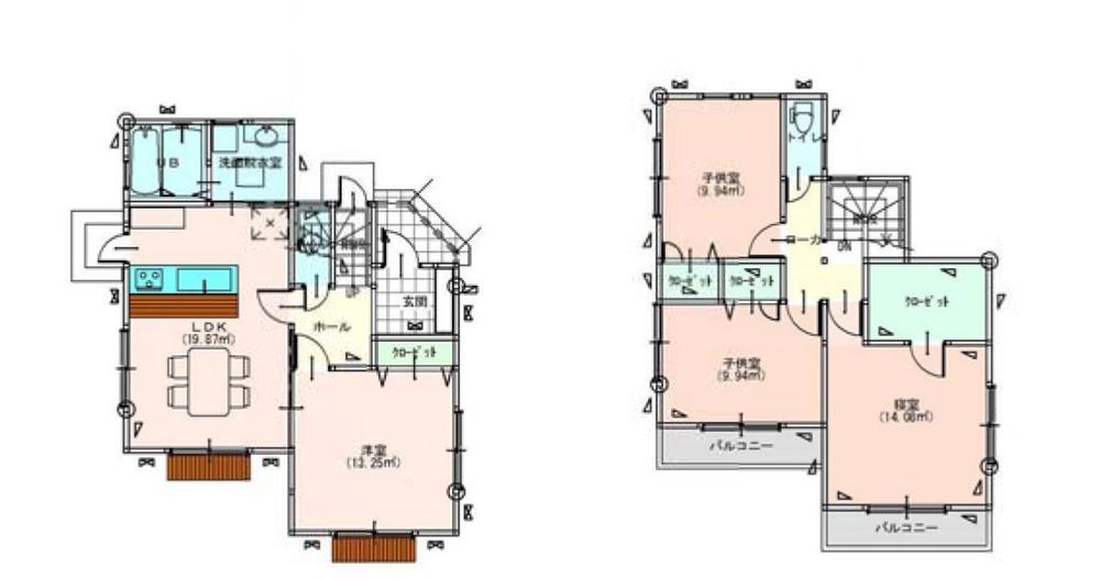 Floor plan. 32,650,000 yen, 4LDK, Land area 175.81 sq m , Building area 100.19 sq m floor plan