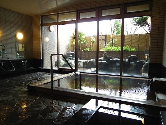 Bathroom. Hot Springs is a large bath.