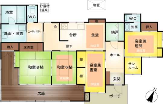 Floor plan. 37 million yen, 4LDK, Land area 454.04 sq m , Building area 103.61 sq m