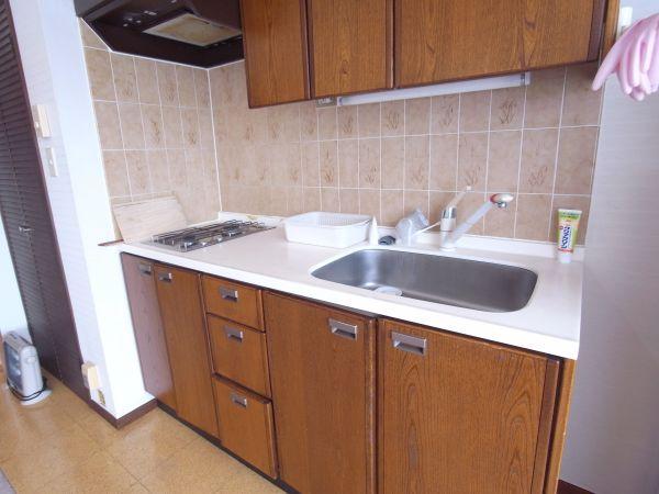 Kitchen. Kitchen. It is sufficient equipment while compact.