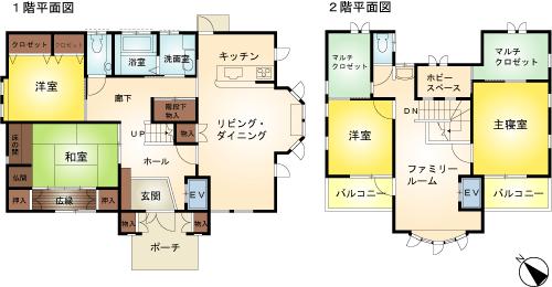 Floor plan. 48 million yen, 4LDK + 2S (storeroom), Land area 1,151.4 sq m , Building area 225.71 sq m