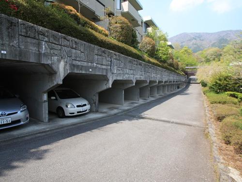 Parking lot. Common areas