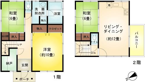 Floor plan. 21 million yen, 3LDK, Land area 501 sq m , Building area 100.2 sq m
