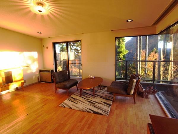 Living. This is a great sense of openness in the corner room.