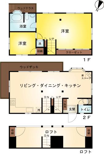 Floor plan. 39,800,000 yen, 2LDK, Land area 1,044 sq m , Building area 109.06 sq m