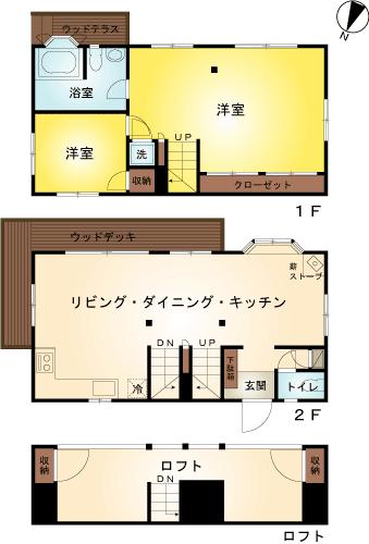 Floor plan. 39,800,000 yen, 2LDK, Land area 1,044 sq m , Building area 109.06 sq m